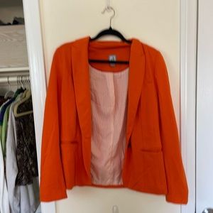 Orange blazer